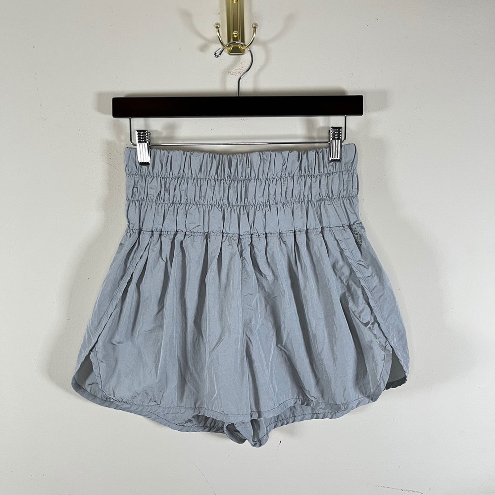 Free People Movement The Way Home Athletic Shorts Gray High Rise Womens Large